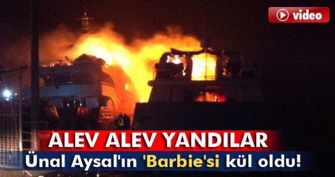 Ünal Aysal’ın yatı yandı