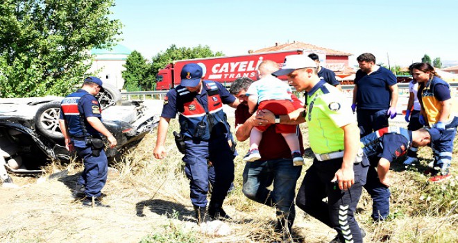 Kırıkkale'de kaza: 4 yaralı