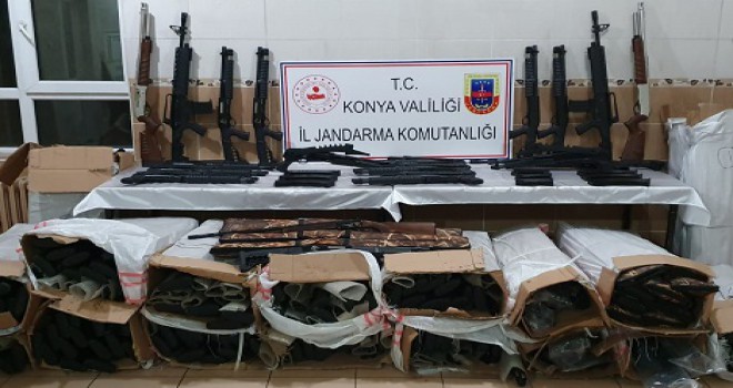 Kargo aracında 340 kaçak av tüfeği ele geçirildi...