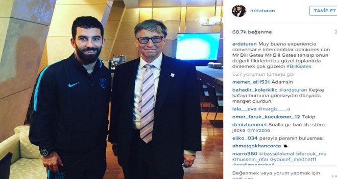 Arda Turan dünyanın en zengininin yanında