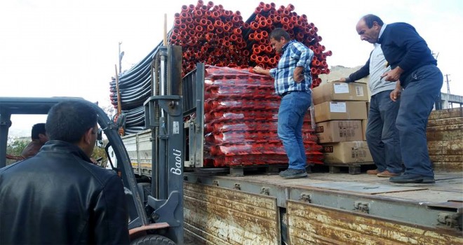 Ada çayı bahçesi kuruluyor...