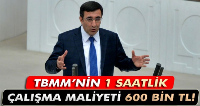 Meclis’in 1 saat çalışmasının maliyeti 600 bin lira