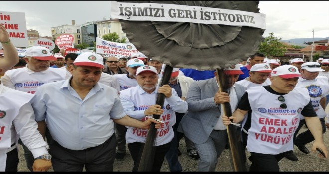 CHP'li belediyelerden atılan işçiler için 197 km yürüyüş başladı