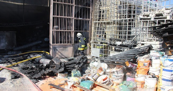 Kaynak kıvılcımı faciaya yol açtı...