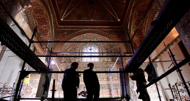 Mevlana Müzesi'nde "500 yıllık süslemeler" ortaya çıkarıldı