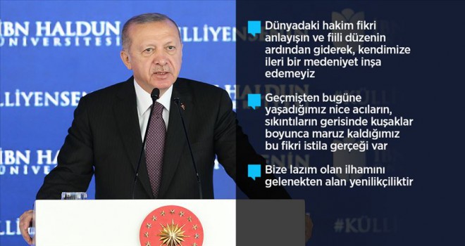 Cumhurbaşkanı Erdoğan'dan: Öğretim var Eğitim yok