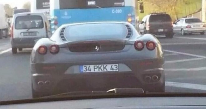 Emniyetten 'PKK Plakalı Ferrari' açıklaması