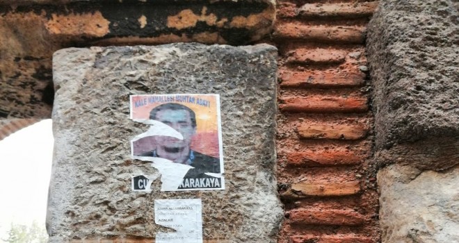 Ankara kalesinin surlarında utanç görüntüler