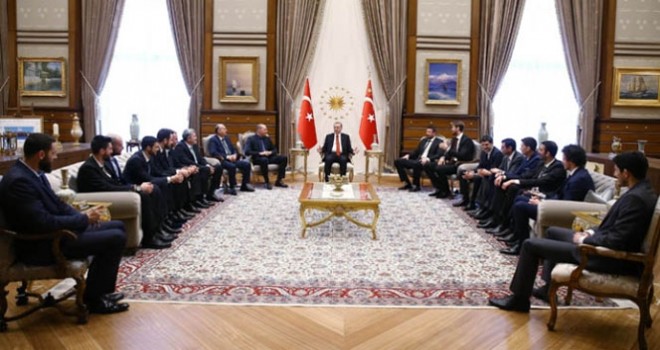 Erdoğan ’12 Dev Adam’ı konuk etti