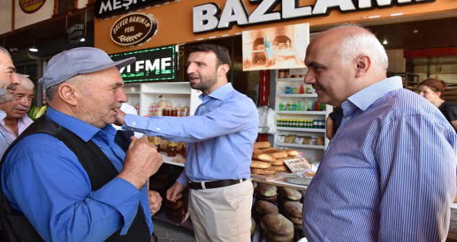 Kızılcahamam'da esnaf ziyareti