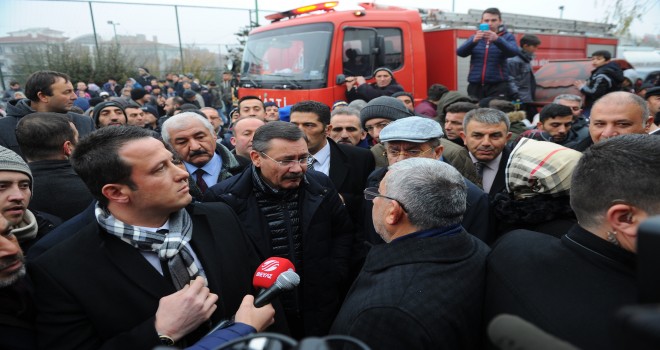 Melih Gökçek yanan osmanlı çarşısını gezdi: Yenisini yaparız
