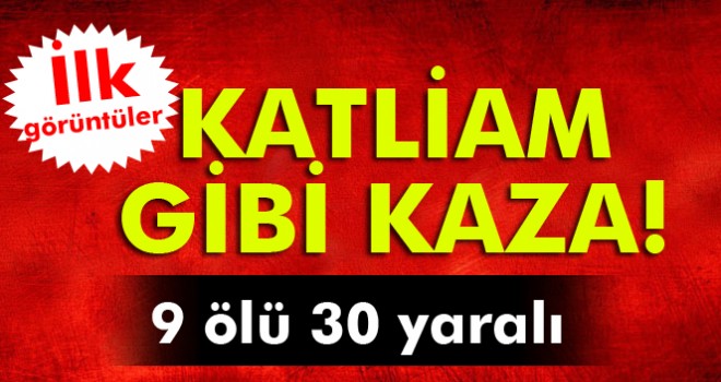 Kırşehir Ankara karayolunda Yolcu otobüsü devrildi: 9 ölü 30 yaralı