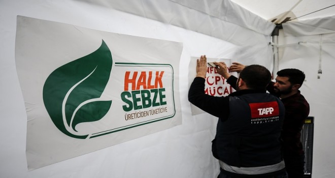 Ankara'da Halk sebze kuruldu...