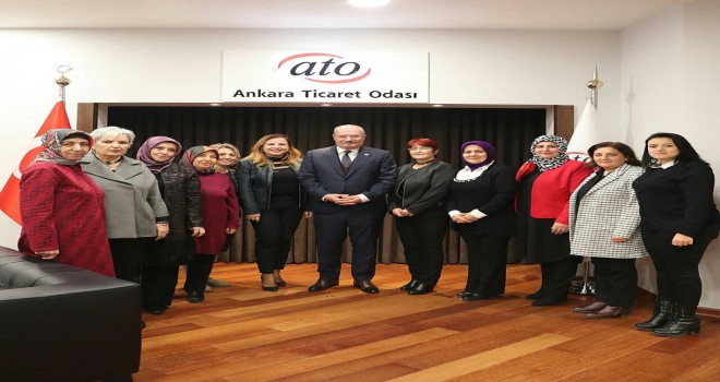 Ankaralı kadınlardan ATO’ya ziyaret