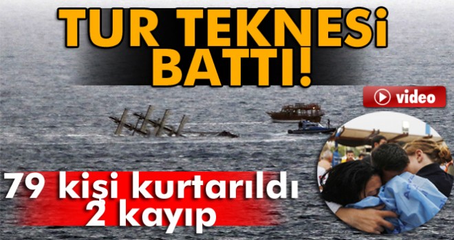 Tur teknesi battı