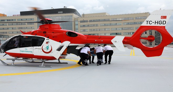 Ankara Şehir hastanesinde ilk deneme uçuşu...