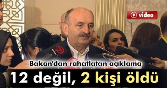 Bakan'dan rahatlatan açıklama