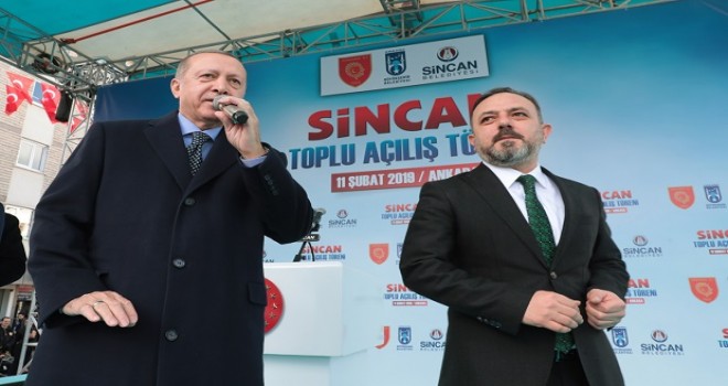 Cumhurbaşkanı Erdoğan Sincan'da