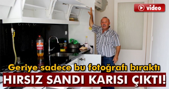 Hırsız sandı, karısı çıktı
