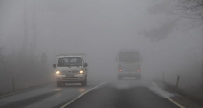 43 ilin geçiz güzergahında görüş mesafesi neredeyse sıfır...