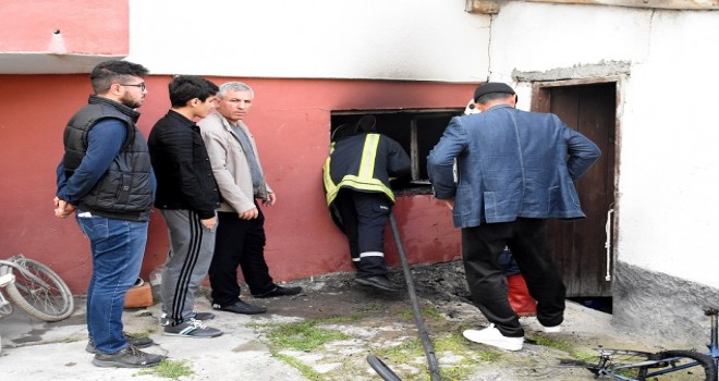 Kırıkkale'de ev yangını