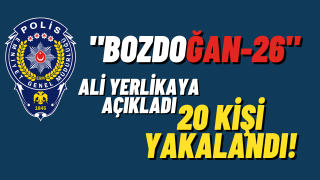 DEAŞ Terör Örgütüne Yönelik "Bozdoğan-26" operasyonlarında 20 zanlı yakalandı