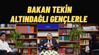 Bakan Tekin Altın Mekan Kütüphanesinde Gençlerle Geleceği Konuştu