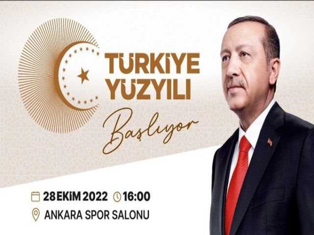 Cumhurbaşkanı Recep Tayyip Erdoğan Türkiye Yüzyılı başlıyor programında açıklamalar yapıyor